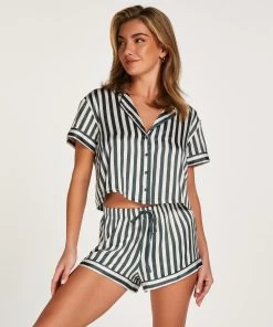 Satin Shorts - Groen