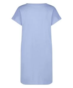 Nachthemd Ronde Hals - Blauw -Lingerie Verkoop 202327 6