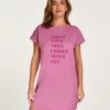 Nachthemd Ronde Hals - Paars -Lingerie Verkoop 202328 1