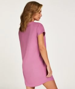 Nachthemd Ronde Hals - Paars -Lingerie Verkoop 202328 4