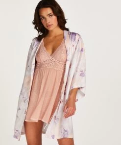 Kimono Satin - Roze