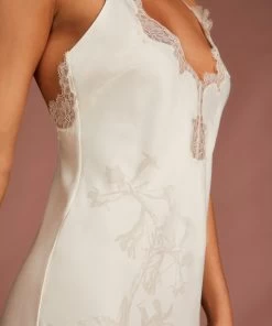 Slipdress Satin Lace - Wit -Lingerie Verkoop 202335 2