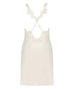 Slipdress Satin Lace - Wit -Lingerie Verkoop 202335 6