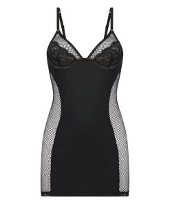 Slipdress Pleasure - Zwart -Lingerie Verkoop 202346 5