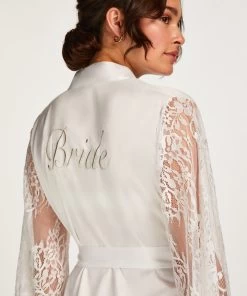 Kimono Satijn Bride - Wit