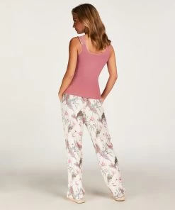 Tall Pyjama Broek Woven - Wit -Lingerie Verkoop 202354 4