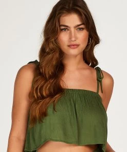 Crop Top Corfu - Groen