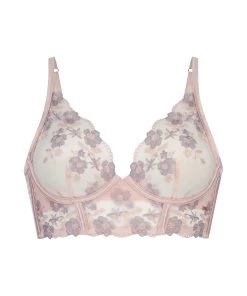 Niet-voorgevormde Longline Beugel Bh Sofia - Paars -Lingerie Verkoop 202959 5