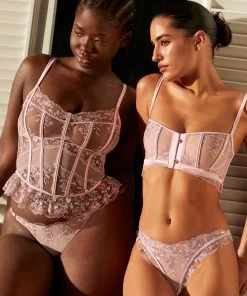 Niet-voorgevormde Beugel Bh Sofia - Paars -Lingerie Verkoop 202960 17