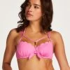 Voorgevormde Beugel Bikinitop Scallop - Roze -Lingerie Verkoop 203021 1