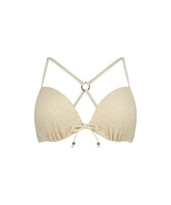 Voorgevormde Push-up Beugel Bikinitop Crochet - Wit -Lingerie Verkoop 203055 5