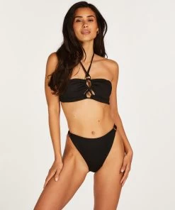 Bikinibroekje Nero Rib - Zwart