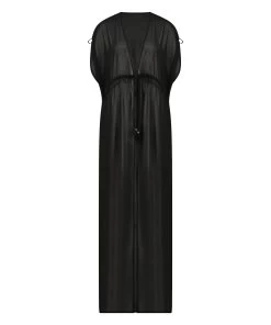 Kimono Sheer - Zwart -Lingerie Verkoop 203344 5