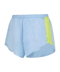 Shorts Satin Lace - Blauw -Lingerie Verkoop 203838 5
