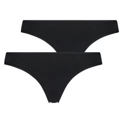 2 Katoenen Strings Kim - Zwart -Lingerie Verkoop 97281 5