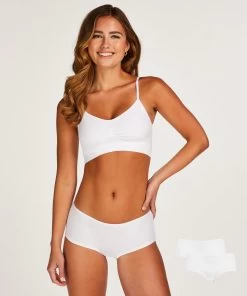 2 Katoenen Boxers Kim - Wit